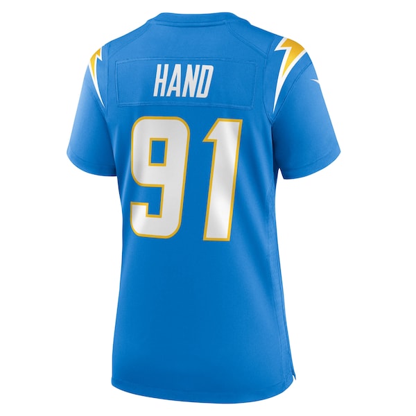 Da'Shawn Hand Los Angeles Chargers Nike Women's Team Game Jersey - Powder Blue - Image 3