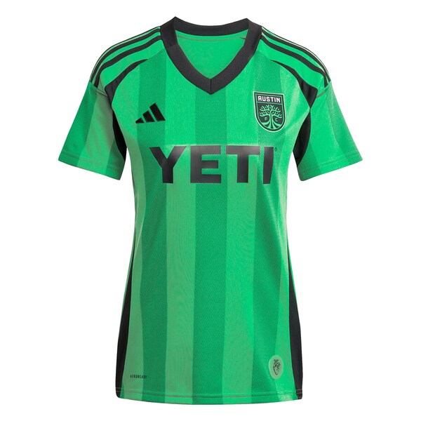 Austin FC adidas Youth 2025 The Heartbeat Kit Replica Custom Jersey - Green - Image 2