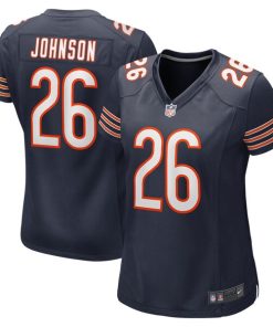 Quindell Johnson Chicago Bears Nike Women's Team Game Jersey -  Navy