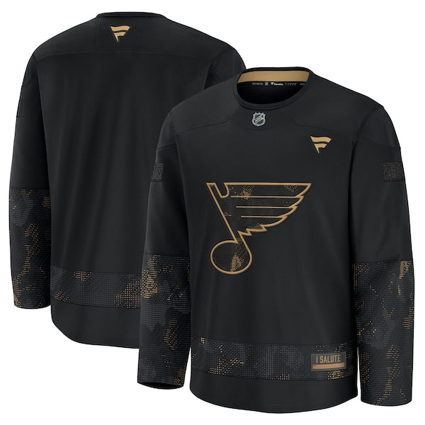 St. Louis Blues 2024 Military Appreciation Practice Jersey - Black