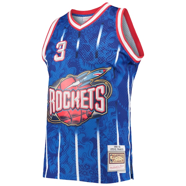 Steve Francis Houston Rockets Hardwood Classics 1999/00 Lunar New Year Swingman Jersey - Blue - Image 2