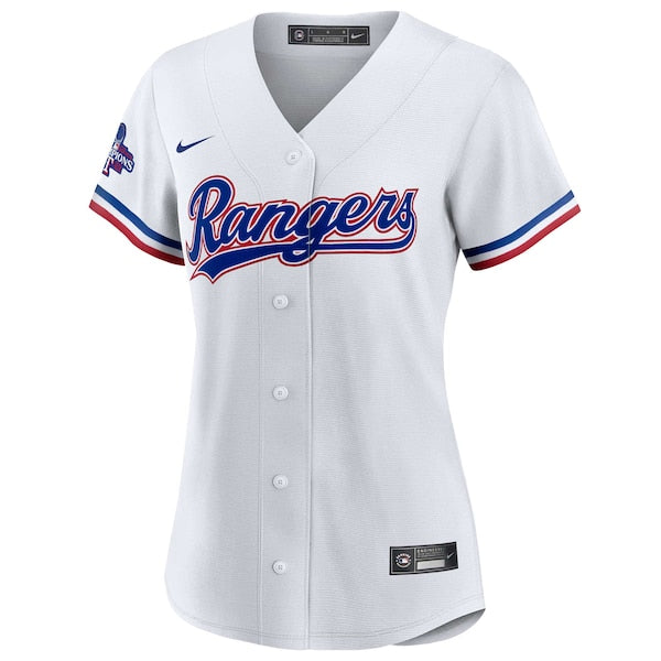 Max Scherzer Texas Rangers Nike Women's Home 2023 World Series Champions Replica Player Jersey - White - Image 2