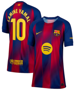 Lamine Yamal Barcelona Nike Youth 2025/26 Home Replica Player Jersey - Blue