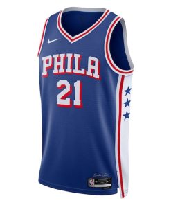 Alternative view of Joel Embiid Philadelphia 76ers Nike Youth Swingman Jersey - Icon Edition - Royal