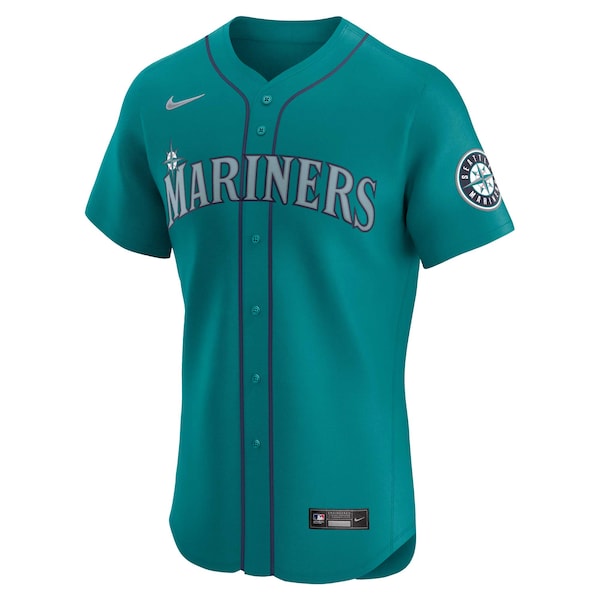 Julio Rodr¨ªguez Seattle Mariners Nike Alternate Elite Player Jersey - Aqua - Image 2