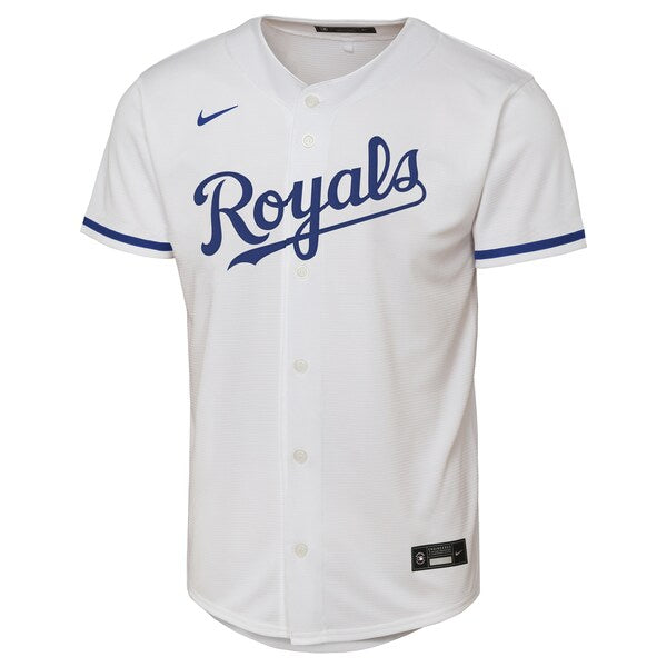 Salvador Perez Kansas City Royals Nike Youth Home Replica Jersey - White - Image 2