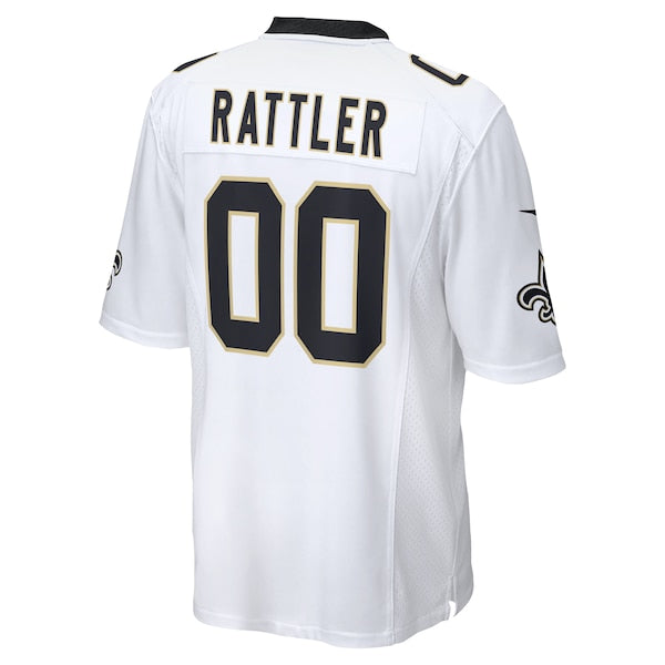 Spencer Rattler New Orleans Saints Nike 2024 NFL Draft Game Player Jersey - White - Image 3