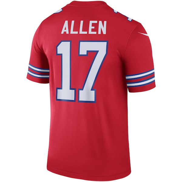 Josh Allen Nike Buffalo Bills Color Rush Legend Jersey - Red - Image 3