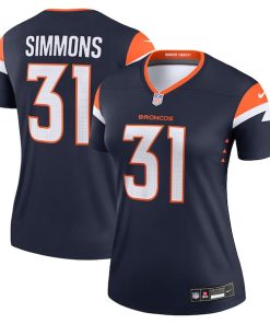 Justin Simmons Denver Broncos Nike Women's Alternate Legend Jersey - Navy