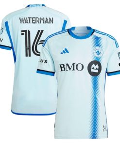 Joel Waterman CF Montreal adidas 2024 La Main Authentic Player Jersey?¨C Light Blue