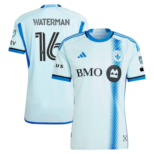 Joel Waterman CF Montreal adidas 2024 La Main Authentic Player Jersey?ยจC Light Blue