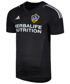 Alternative view of LA Galaxy adidas 2024 Replica Goalkeeper Jersey - Black