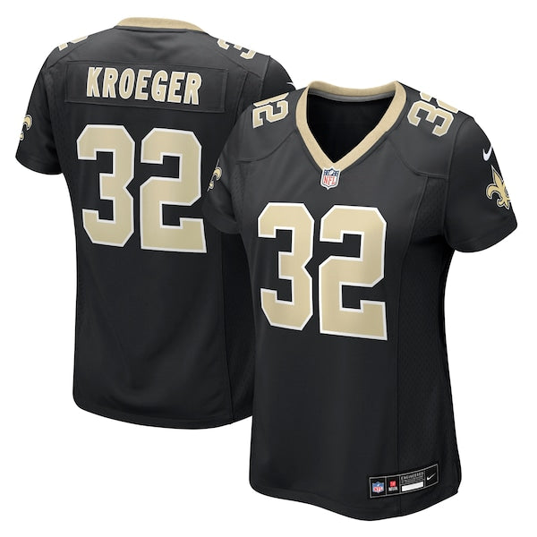 Kai Kroeger New Orleans Saints Nike Women's Team Game Jersey - Black