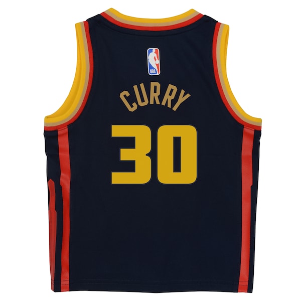 Stephen Curry Golden State Warriors Nike Preschool 2024/25 Swingman Player Jersey - City Edition - Navy - Image 3