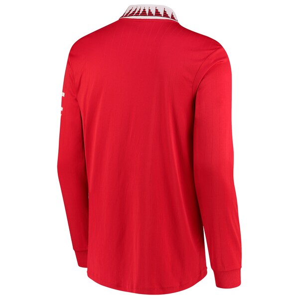 Manchester United adidas 2022/23 Home Replica Long Sleeve Blank Jersey - Red - Image 3