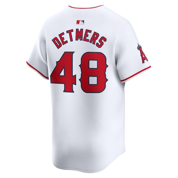 Reid Detmers Los Angeles Angels Nike Home Limited Player Jersey - White - Image 3