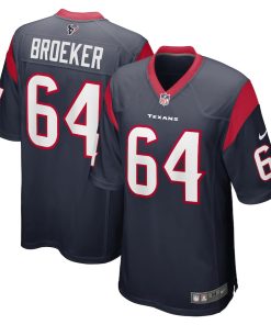 Nick Broeker Houston Texans Nike Team Game Jersey -  Navy