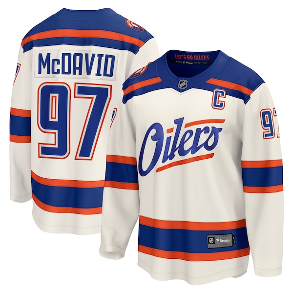 Connor McDavid Edmonton Oilers Alternate Breakaway Jersey - Light Beige
