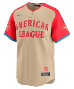 Alternative view of Vladimir Guerrero Jr. American League Nike 2024 MLB All-Star Game Limited Player Jersey - Cream