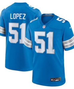 Roy Lopez Detroit Lions Nike Team Game Jersey -  Blue