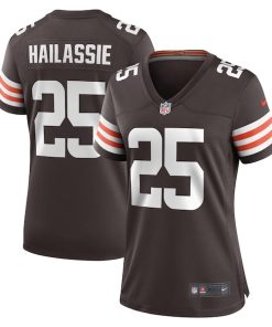 Kahlef Hailassie Cleveland Browns Nike Women's Team Game Jersey -  Brown