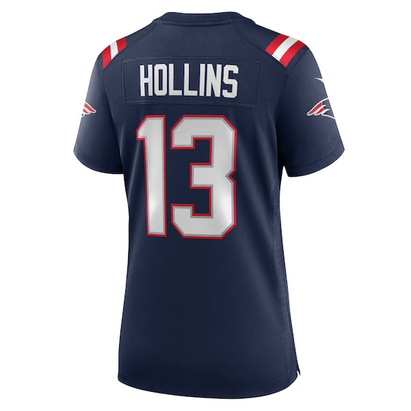 Mack Hollins New England Patriots Nike Women's Team Game Jersey - Navy - Image 3