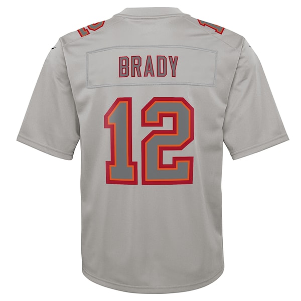 Tom Brady Tampa Bay Buccaneers Nike Youth Atmosphere Game Jersey - Gray - Image 3