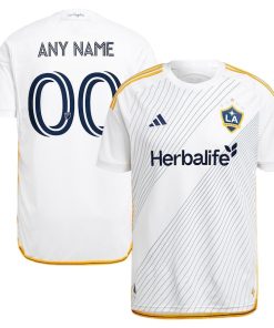 LA Galaxy adidas 2024 Angeleno Kit Authentic Custom Jersey - White