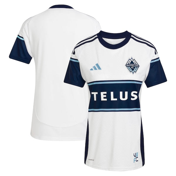 Vancouver Whitecaps FC adidas Women's 2025 The Peak Replica Jersey - White - Image 2