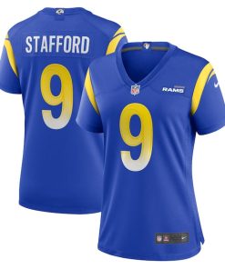 Alternative view of Matthew Stafford Los Angeles Rams Nike Women's Game Jersey - Royal/White