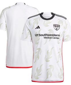 FC Dallas adidas 2024 Burn Baby Burn Replica Jersey - White