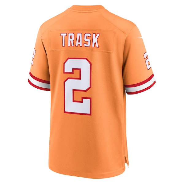 Kyle Trask Tampa Bay Buccaneers Nike Throwback Game Jersey - Orange/Red - Image 4