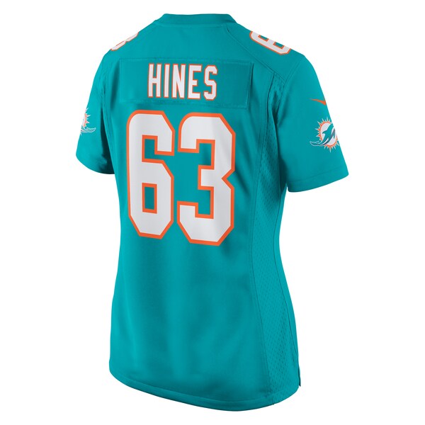 Chasen Hines Miami Dolphins Nike Women's Team Game Jersey - Aqua - Image 3