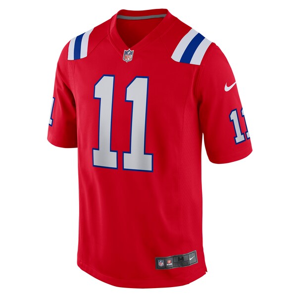 Drew Bledsoe New England Patriots Nike Retired Player Alternate Game Jersey - Red/Navy - Image 3