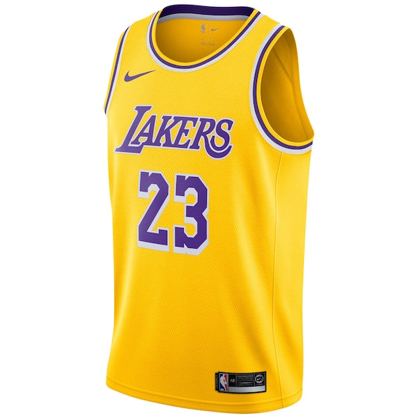 LeBron James Los Angeles Lakers Nike Swingman Player Jersey Gold - Icon Edition - Image 2