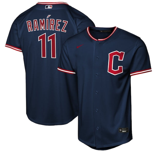 Jos¨¦ Ram¨ªrez Cleveland Guardians Nike Youth Alternate Replica Player Jersey - Navy