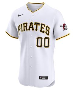 Alternative view of Pittsburgh Pirates Nike Home Elite Pick-A-Player Retired Roster Jersey - White