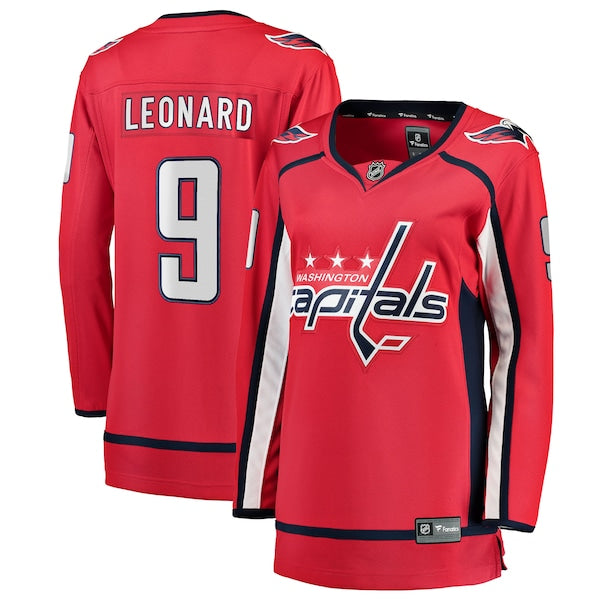 Ryan Leonard Washington Capitals Women's Home Breakaway Player Jersey - Red