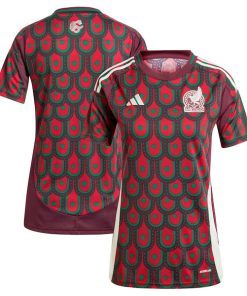 Mexico National Team adidas Women's 2024 Home Replica Jersey - Burgundy