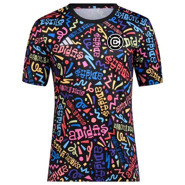 Chicago Fire adidas 2024 Hispanic Heritage Pre-Match Top - Black - Image 2