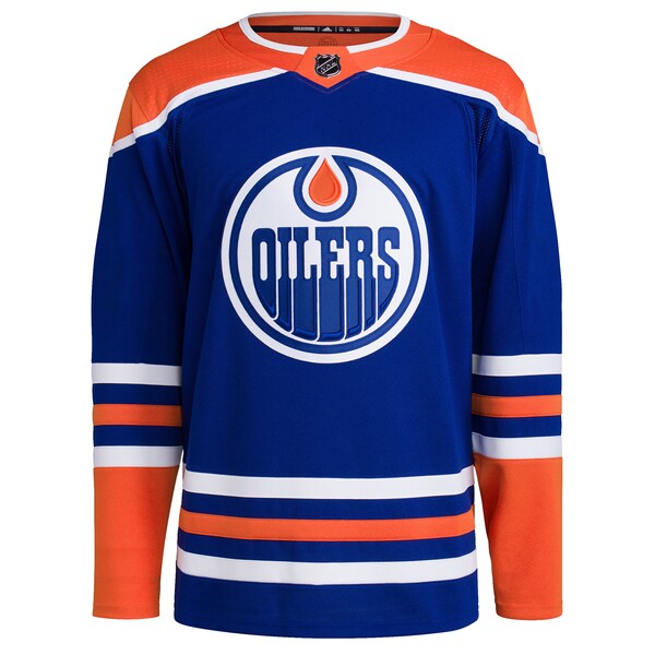Edmonton Oilers adidas Home Primegreen Authentic Blank Jersey - Royal - Image 2