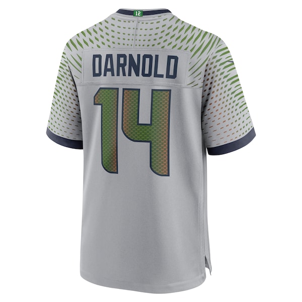 Sam Darnold Seattle Seahawks Nike 2025 Rivalries Collection Game Jersey - Wolf Gray - Image 3