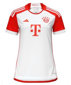 Alternative view of Bayern Munich adidas Women's 2023/24 Home Replica Jersey - White