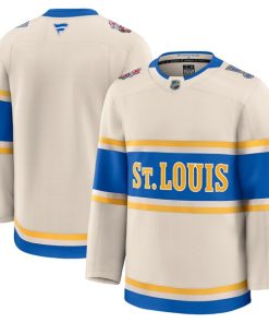 Alternative view of St. Louis Blues  2025 NHL Winter Classic Premium Jersey - Cream
