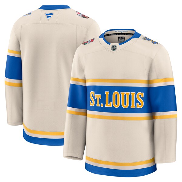 St. Louis Blues 2025 NHL Winter Classic Premium Jersey - Cream - Image 2