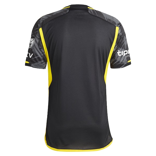 Columbus Crew adidas 2024 VeloCITY Kit Authentic Patch Jersey - Black - Image 3