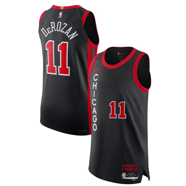 Nike DeMar DeRozan Chicago Bulls Authentic Jersey - City Edition - Black