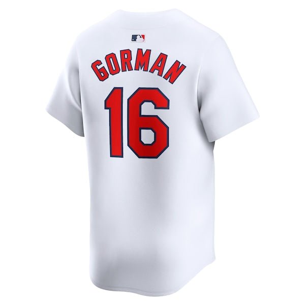 Nolan Gorman St. Louis Cardinals Nike Home Limited Player Jersey - White - Image 3