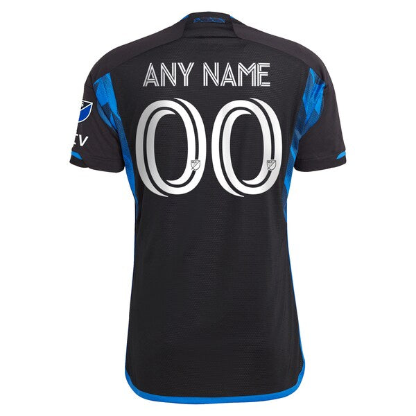 San Jose Earthquakes adidas 2024 Active Fault Jersey Authentic Custom Jersey - Blue - Image 3