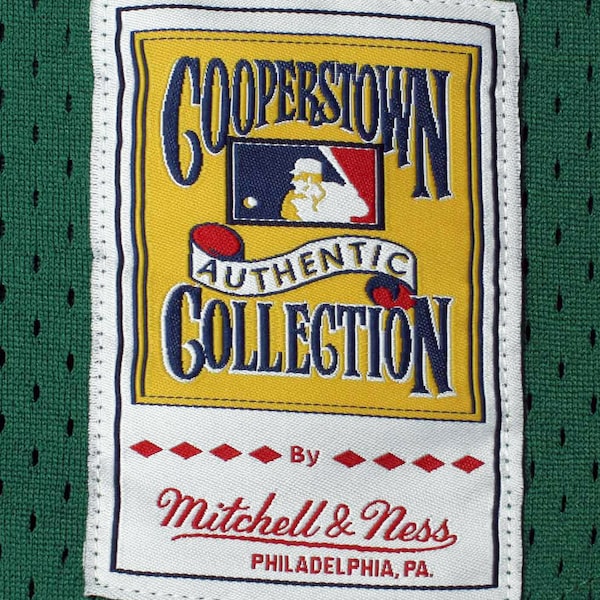 Rickey Henderson Oakland Athletics 1991 Cooperstown Mesh Batting Practice Jersey - Green - Image 6